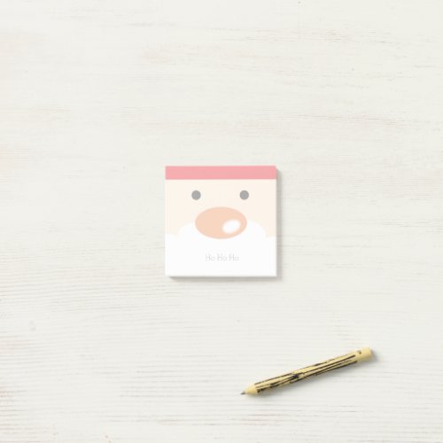 Fun Christmas Cute Minimal Santa Face Post-it Notes