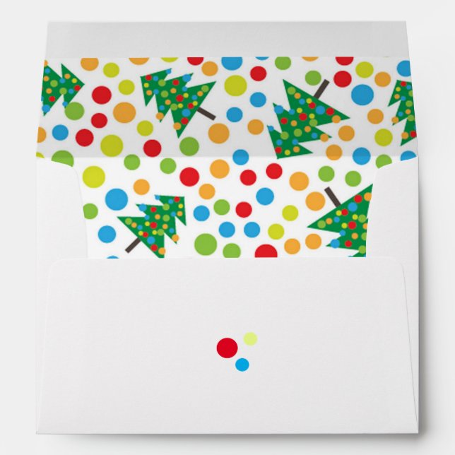 Fun Christmas Envelope Personalize Return Address (Back (Bottom))