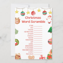 Fun Christmas Game - Not Editable -