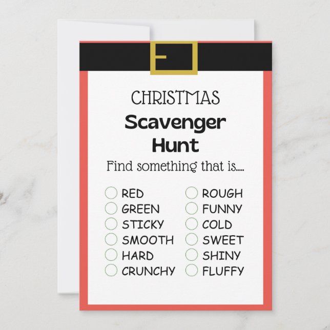 Fun Christmas Game - Not Editable -  Invitation (Front)