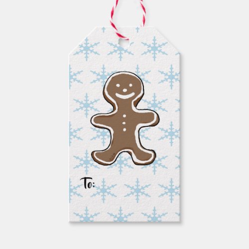 Fun Christmas ginger cookie Gift Tags