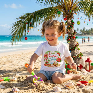 Fun Christmas in July Beach Holiday Baby T-Shirt