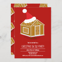 Fun Christmas in July Party Invitation