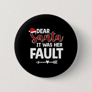 Fun Christmas Matching Couples His Hers Pajamas  Button