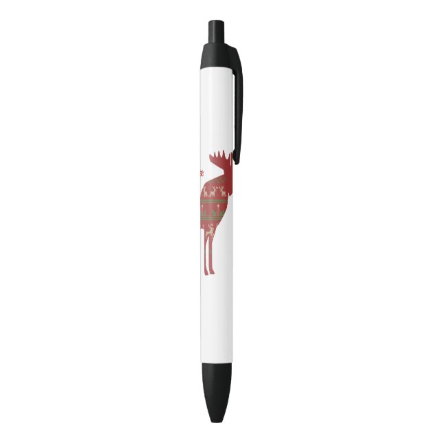Fun Christmas Moose in Sweater Design Chrismoose h Pen (Bottom (Vertical))