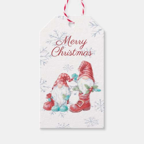 Fun Christmas Nordic Gnomes Gift Tags