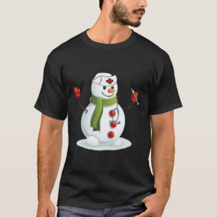 Fun Christmas Nurse Snow-man Nursing Rn Registered T-Shirt