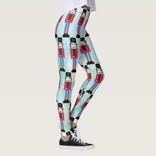 Fun Christmas Nutcracker Pattern Leggings