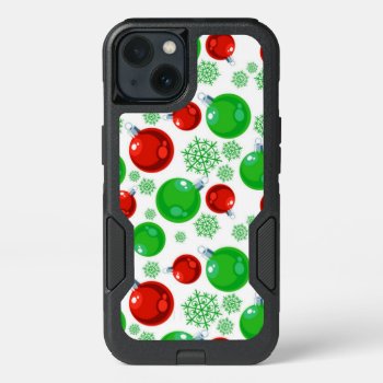 Fun Christmas Ornaments Red And Green Iphone 13 Case by All_About_Christmas at Zazzle