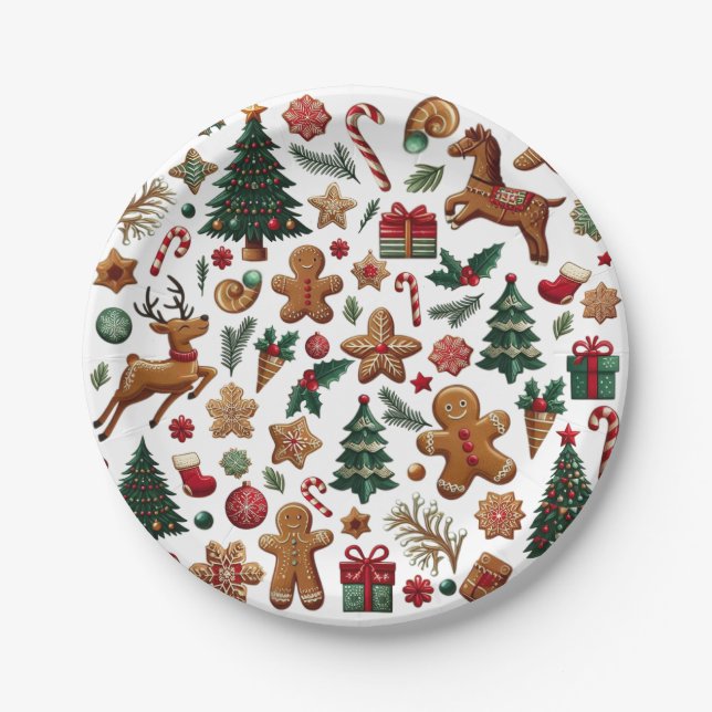Fun Christmas Paper Plate (Front)