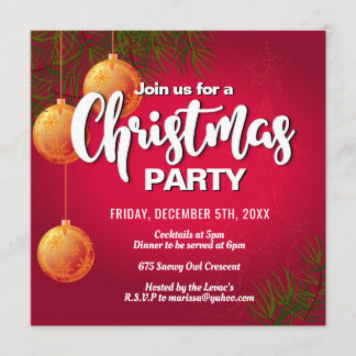 Fun Christmas Party Invitation