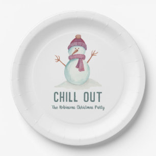 Fun Christmas Party Paper Plates