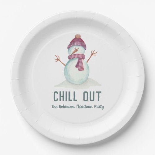 Fun Christmas Party Paper Plates