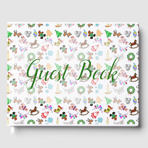 Fun Christmas pattern Guestbook