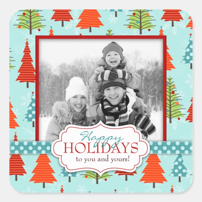 Fun Christmas Photo Sticker (Front)