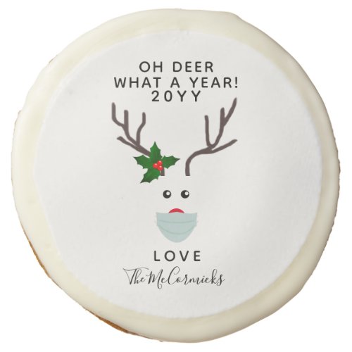Fun Christmas Reindeer Treats Personalized Sugar Cookie