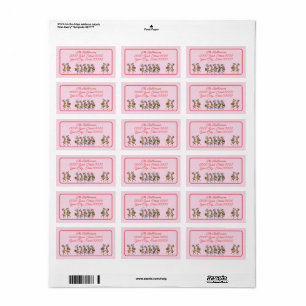 Fun Christmas Reindeers Return Address Label