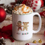 Fun Christmas Saying Get Baked Gingerbread Holiday Two-Tone Coffee Mug