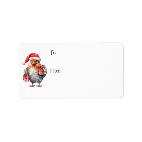 Fun Christmas Shopping Chicken ToFrom Labels