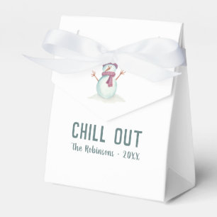 Fun Christmas Snowman Favor Boxes