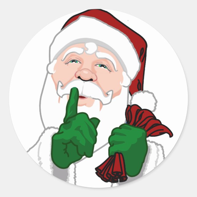 Fun Christmas Stickers Cute Santa Clause Stickers (Front)