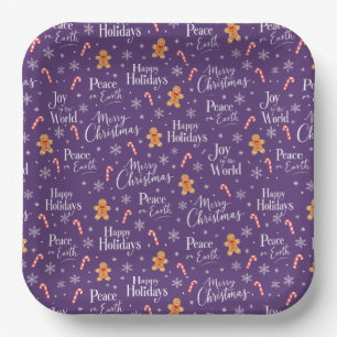Fun Christmas Titles with Festive Graphics Paper Plates