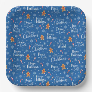 Fun Christmas Titles with Gingerbread Men Paper Plates