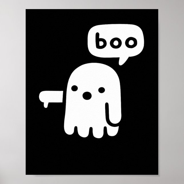 Fun Chunky Ghost Of Disapproval Boo Halloween   Poster (Front)