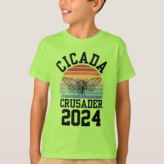 Fun CICADA CRUSADER 2024 Kids T-Shirt (Front)