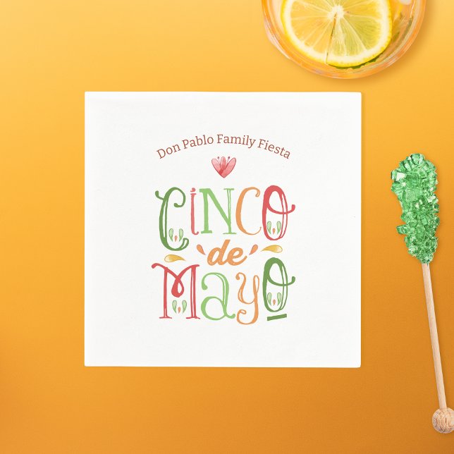 Fun Cinco de Mayo Fiesta Napkins (Creator Uploaded)