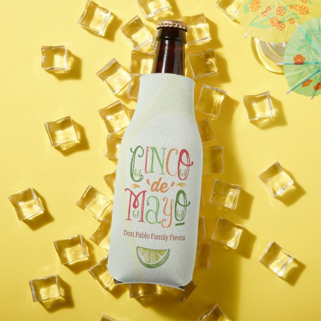 Fun Cinco de Mayo Party Bottle Cooler (In Situ Summer)