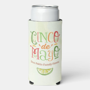 Fun Cinco de Mayo Party Drink Seltzer Can Cooler
