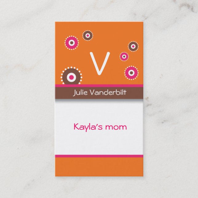 Fun circles Mommy Card (Front)
