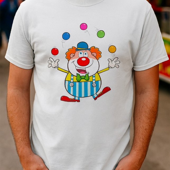 Fun Circus Clown Juggling Balls T-Shirt (Creator Uploaded)