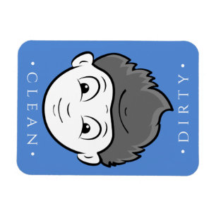 Fun Clean Boy, Dirty Old Man Dishwasher Magnet