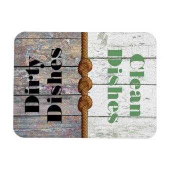 Fun Clean / Dirty Dishwasher Magnet | Zazzle