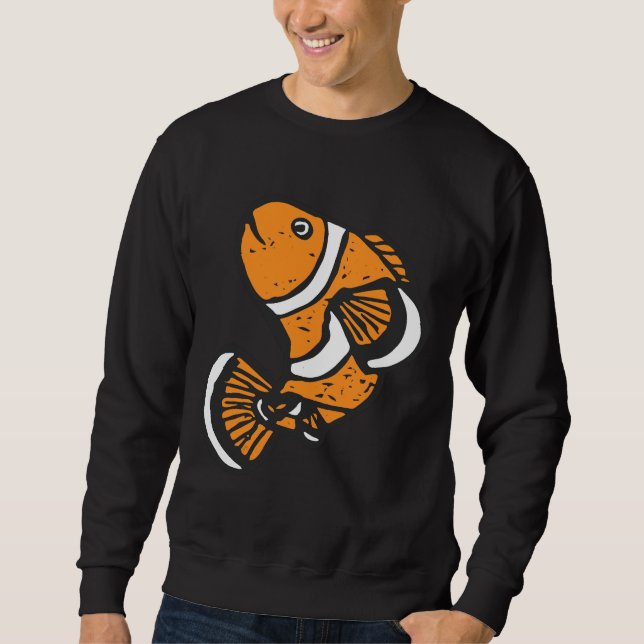 Fun Clown Fish Sweatshirt (Front)