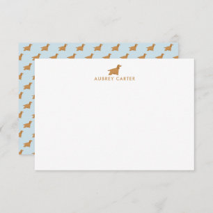 Fun Cocker Spaniel Lovers Personalized Thank You Note Card