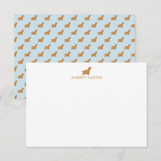 Fun Cocker Spaniel Lovers Personalized Thank You Note Card