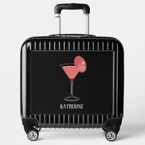 Fun Cocktail Pilot Case Carry On  Luggage