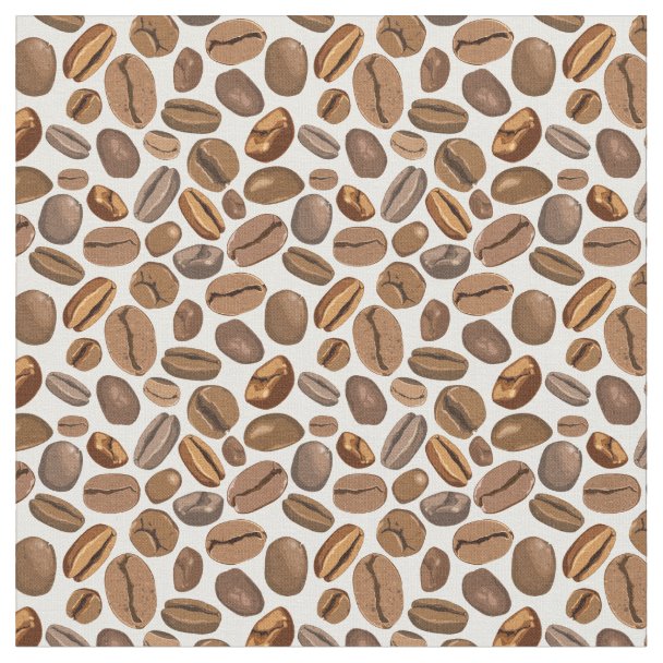 Coffee beans fabric Zazzle