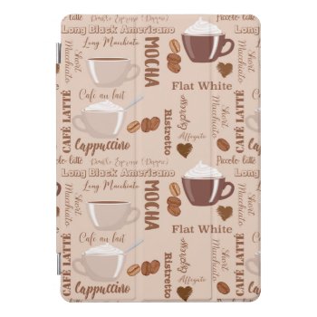 Fun Coffee Latte Cappuccino Ipad Pro Cover by MegaCase at Zazzle