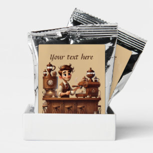 Fun coffee shop customizable  drink mix