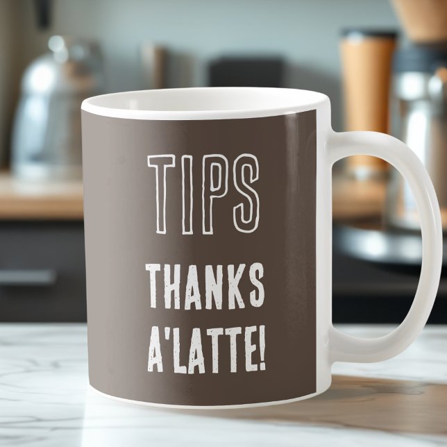 Fun Coffee Shop Tip Jar Mug (Creator Uploaded)