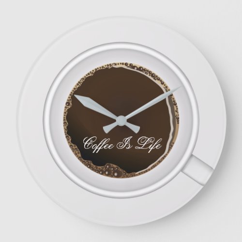 Fun Coffee Theme Kitchen Clocks