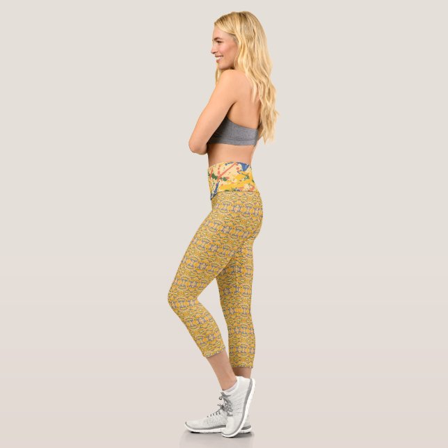 Fun Color Twist Capri Leggings (Left)