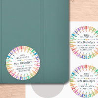 Fun Colored Pencils Property Teacher's Classroom