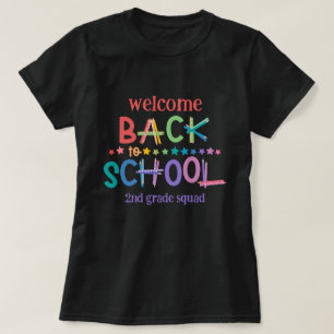Fun Colored Pencils Stars Welcome Back to School T-Shirt