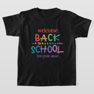 Fun Colored Pencils Stars Welcome Back to School T-Shirt