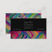 Fun Colorful Abstract Art Design Business Card (Front/Back)